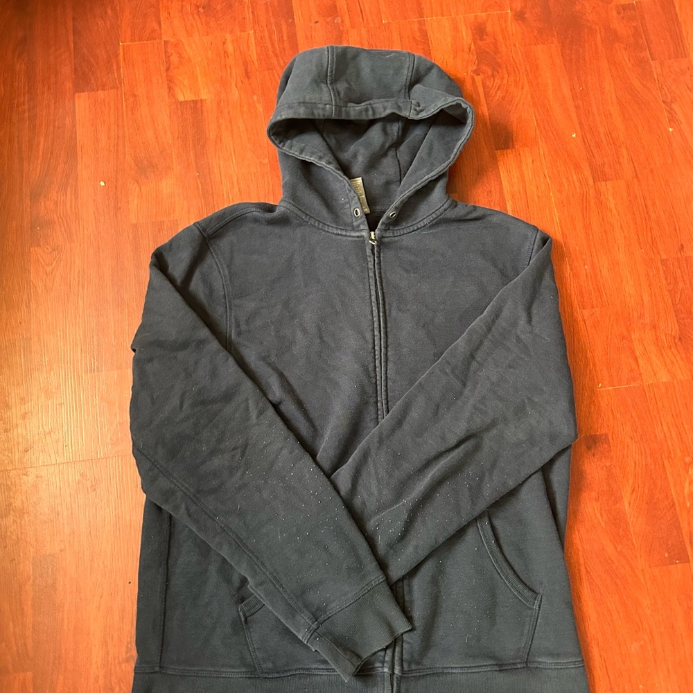 Denver Hayes Navy Blue zip Hoodie